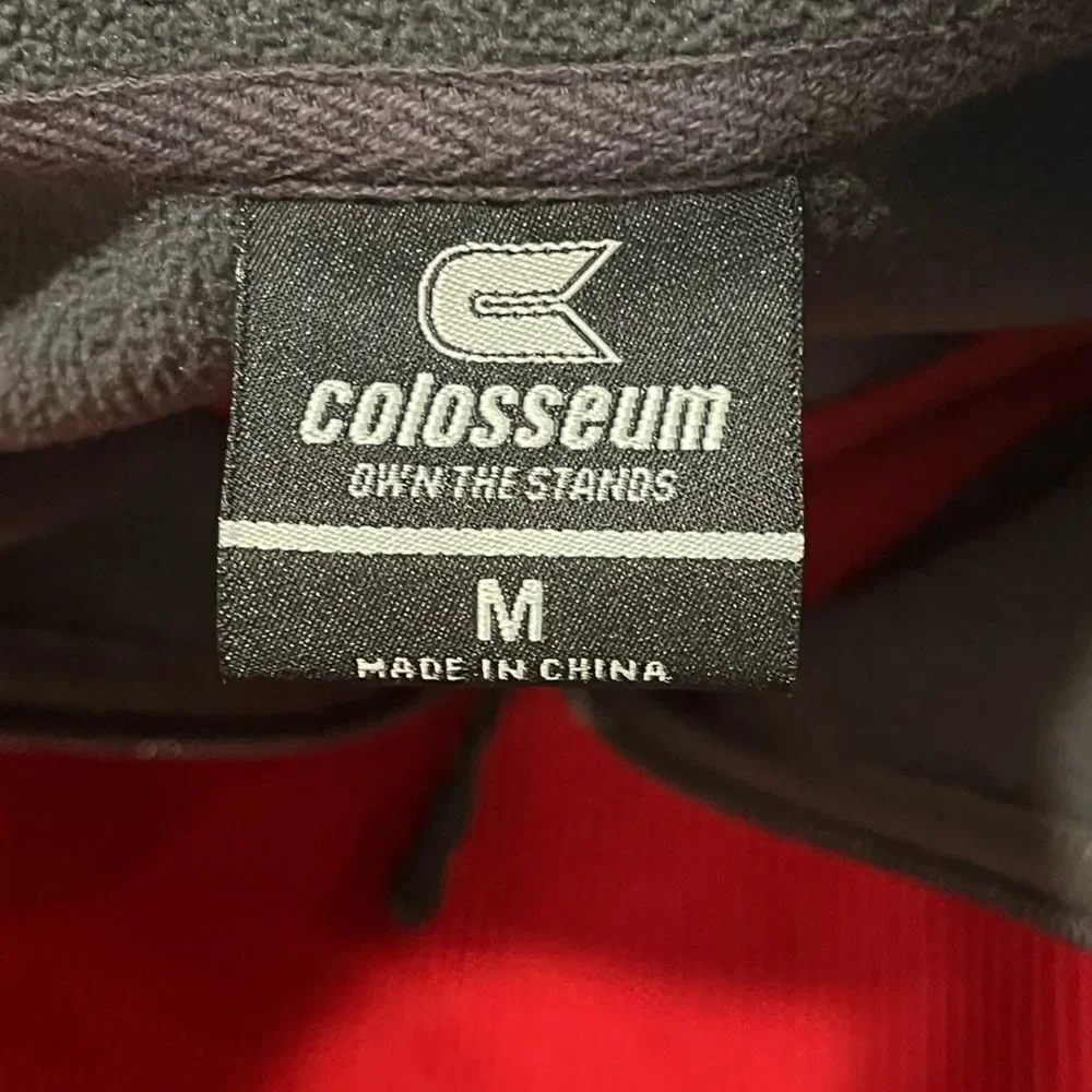 Colosseum Alabama Crimson Tide Pullover Jacket Zipper Pockets High Neck Red Sz M